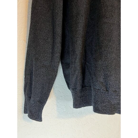 Calvin Klein Mens Merino Wool V Neck Sweater Gray Heather L - Picture 4 of 13